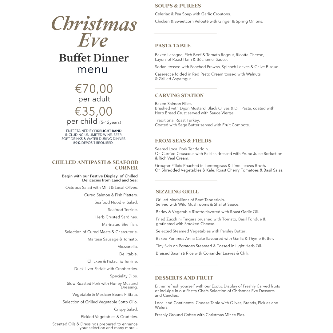 Christmas Eve Buffet Dinner 1 Christmas Eve Buffet Dinner 1